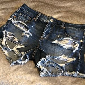 American Eagle distressed Jean Shorts